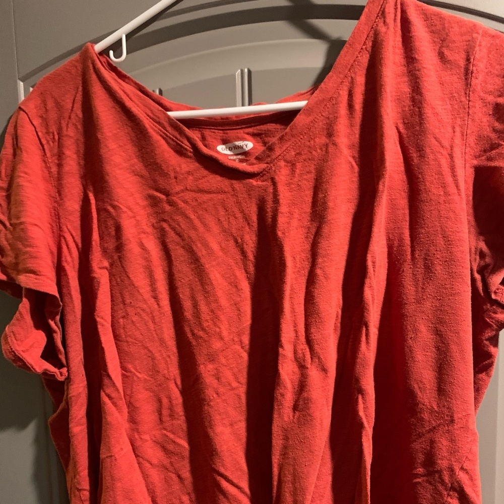 Coral V-neck